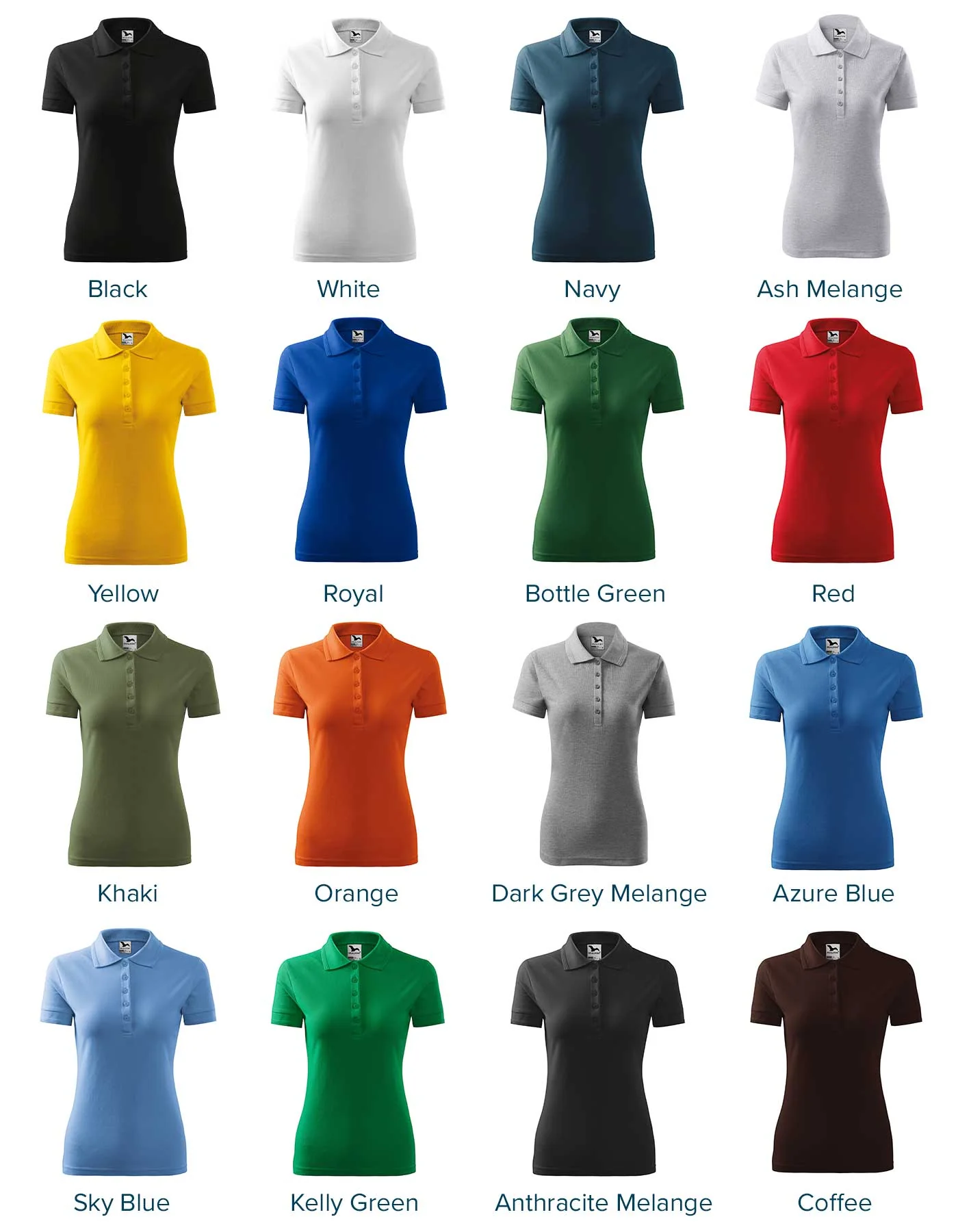 Women Pique Polo 210 - Image 3