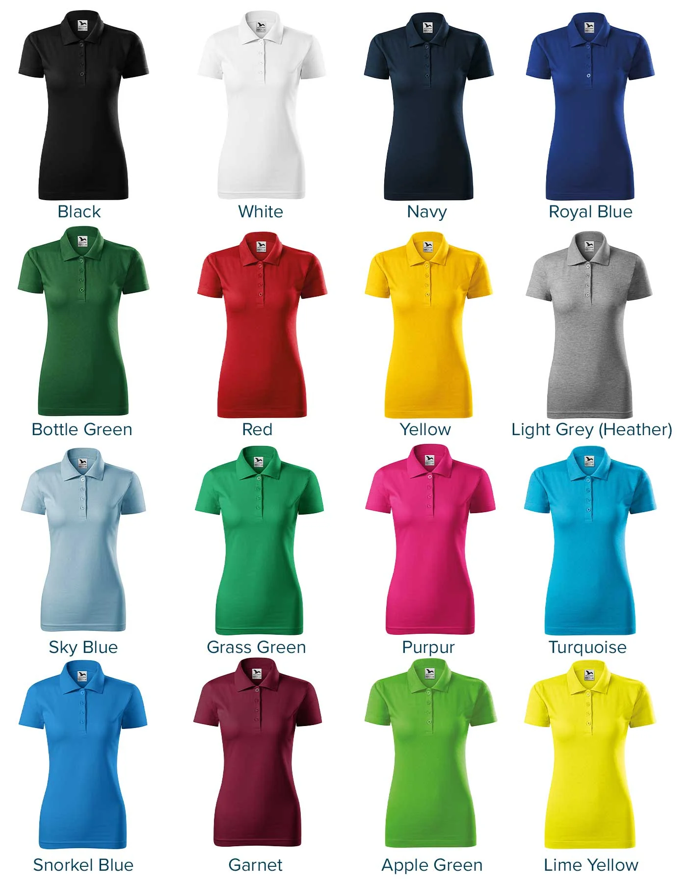Women Single Jersey Polo 223 - Image 3