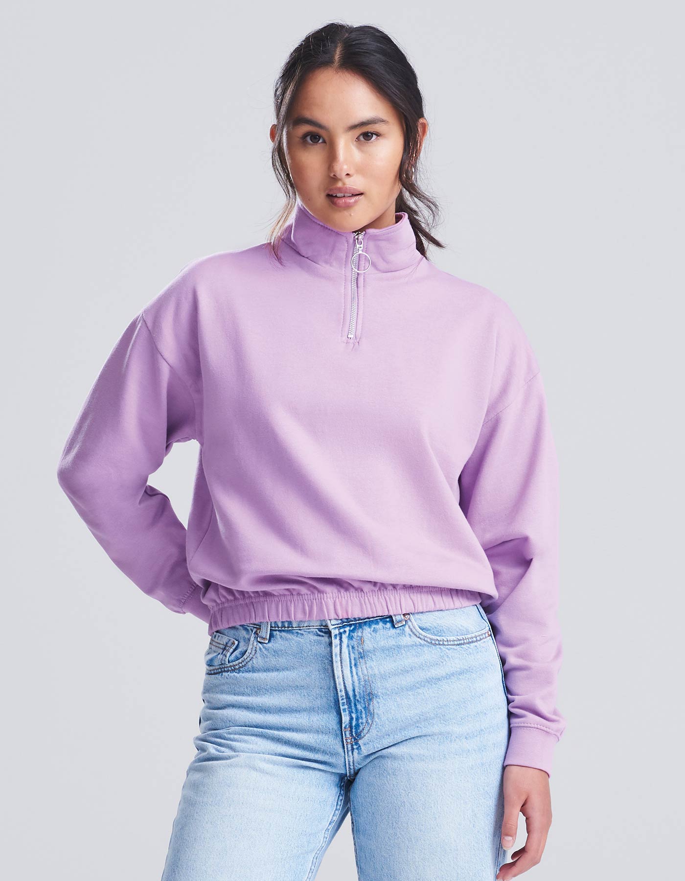 Women´s Cropped 1/4 Zip Sweat - Image 2